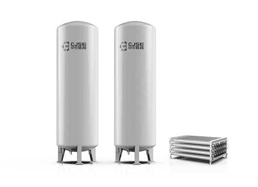Industrial gas storage tank